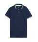 GEOX Piquet blue polo shirt