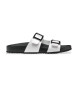 GEOX Brionia Leather Sandals branco