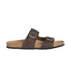 GEOX Brown Ghita leather sandals