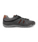 GEOX Akate grey leather trainers