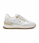 GEOX Desya Off-White Leather Sneakers