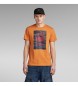 G-Star T-shirt Camo orange