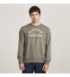 G-Star Sweatshirt Originals logo gris