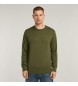 G-Star Sweter dzianinowy Premium Core zielony