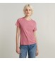 G-Star T-shirt med frontsøm, pink