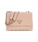 Guess Sac à bandoulière en giully rose surpiqué