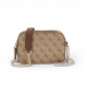 Guess Mini Noelle shoulder bag brown
