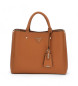 Guess Meridian brun clutch-taske med nitter