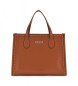 Guess Silvana handbag with brown stitching