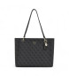 Guess Shopper tas Noelle met logo 4G zwart