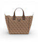 Guess Bolso Tote Follie Small marr�n