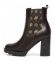 Guess Botins Nealle com logótipo 4G castanho