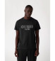 Guess T-Shirt mit schwarzem gesticktem Logo