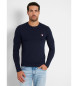 Guess Long sleeve navy t-shirt