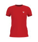 Guess Stretch T-shirt with small triangle logo red