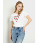 Guess White triangle logo T-shirt