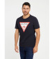 Guess T-shirt con logo triangolo blu scuro