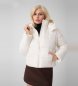 Guess Giacca trapuntata cropped Daisy con logo bianco