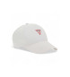 Guess White triangle logo cap