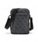 Guess Mini schoudertas Vezzola Smart logo 4G zwart