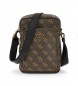Guess Vezzola Smart logo 4G bruine mini boodschappentas