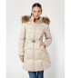 Guess Echte beige Daunenjacke