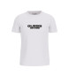 Guess Samt-Logo-T-Shirt weiß