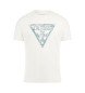 Guess Triangel-T-Shirt weiß