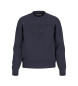 Guess Sweatshirt mit marineblauem Logo auf der Vorderseite