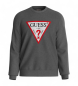 Guess Sweatshirt med triangellogo grå