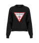 Guess Sudadera Original Fleece negro