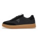Guess Skórzane sneakersy Wiman czarne