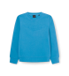 Hackett London Blauw sweatshirt met reliëf