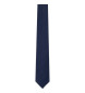 Hackett London Cravatta in seta seersucker del Bengala blu scuro