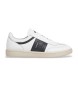 Hackett London Bond Just Leren Sneakers wit