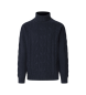 Hackett London Pulover z rolojem Navy cable Hackett London Pulover z rolojem Navy cable