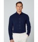 Hackett London Camisa de bombazina azul-marinho