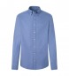 Hackett London Garment Dyed shirt blue