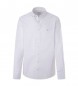 Hackett London Camisa Garment Dyed blanco