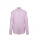Hackett London Leinenhemd P Fit Slim Pink