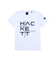 Hackett London T-shirt grafica cationica bianca