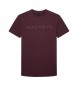 Hackett London Essential T-shirt liliowy