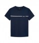 Hackett London T-shirt de viagem HS azul-marinho