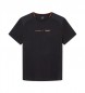 Hackett London Hybrid-T-Shirt schwarz