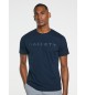 Hackett London T-shirt basique bleu marine