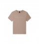 Hackett London Basic-T-Shirt Braun