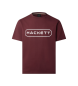 Hackett London Koszulka Essential Box bordowa