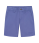 Hackett London Ensfarvede blå chino-shorts