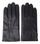 Hackett London Gants en cuir Commuter Touch noir