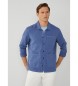 Hackett London Camisa  Linen Overshirt Azul